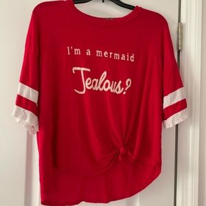 Short sleeve mermaid top